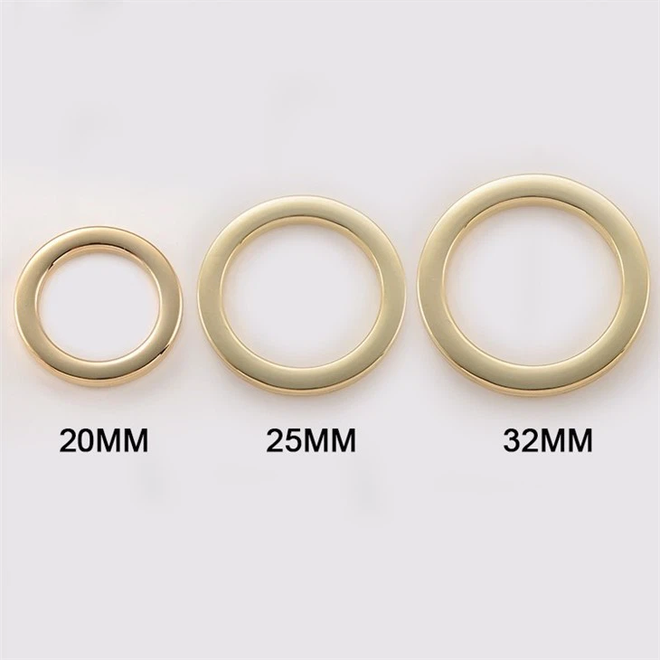 Customize O Ring Gold O Ring Buckle Snap Clasp Buckle Washer Ring