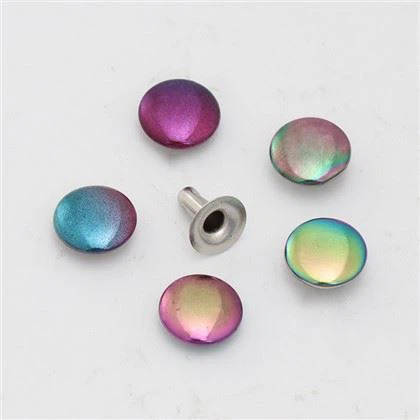 핸드백 가죽 리벳 니켈 무료 더블 캡 리벳 가방 금속 장식 리벳