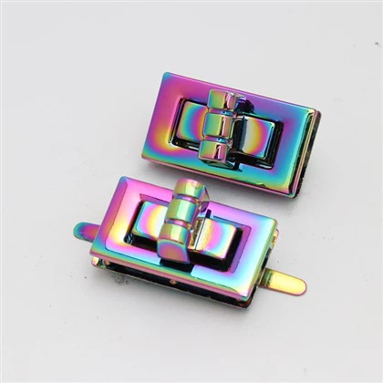 핸드백 지갑 잠금 장치 용 사각 트위스트 잠금 턴 잠금장 클로저